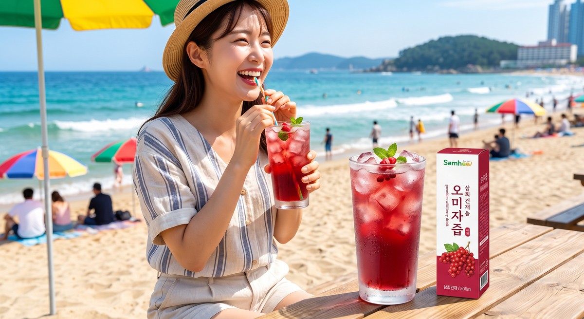 이 여름, 시원한 오미자즙 한 잔이면 충분해요!